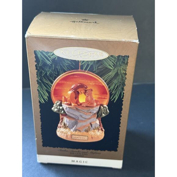 Hallmark 1997 Lion King Simba Sarabi Mufasa Magic Light Keepsake Ornament - Picture 5 of 9